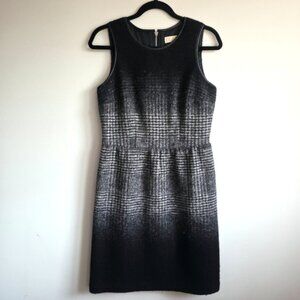 Michael Kors Black and Silver Sleeveless Sheath Dress Size 4